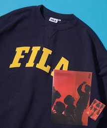 FILA | 【FILA/フィラ】BTS着用モデルFILA ※限定フォトブック付き/ロゴクルースウェット/トレーナー/FS0109/ NAVY カラー【 RM 】着用(スウェット)