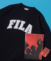 FILA | ▽【FILA/フィラ】BTS着用モデルFILA ※限定フォトブック付き/ロゴクルースウェット/トレーナー/FS0109/ NAVY カラー【 RM 】着用(スウェット)