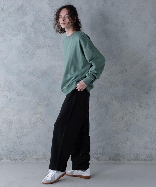 UNIIT(ユニット)の「【UNIIT】T/Rツイルワイドパンツ ワイドシルエット 無地 ウエスト紐仕様(その他パンツ・メンズ・ブラック/ベージュ/ブラウン・MEDIUM/LARGE)」の7枚目の写真