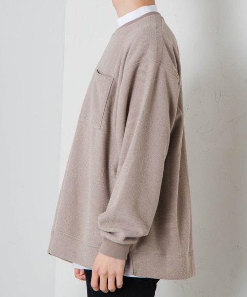 WEGO（ウィゴー）の「WEGO/モックネックアンサンブル 起毛プルオーバー（アンサンブル・メンズ・ブラック/カーキ/サックスブルー/ライトブラウン・MEDIUM/LARGE）」の15枚目の写真