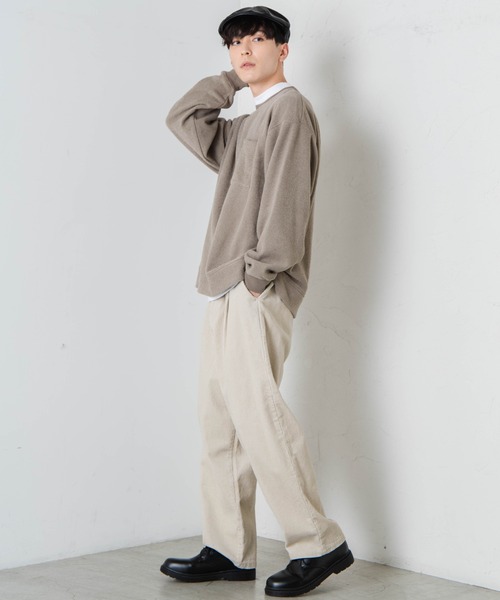 WEGO（ウィゴー）の「WEGO/モックネックアンサンブル 起毛プルオーバー（アンサンブル・メンズ・ブラック/カーキ/サックスブルー/ライトブラウン・MEDIUM/LARGE）」の18枚目の写真