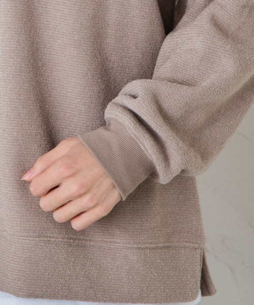 WEGO（ウィゴー）の「WEGO/モックネックアンサンブル 起毛プルオーバー（アンサンブル・メンズ・ブラック/カーキ/サックスブルー/ライトブラウン・MEDIUM/LARGE）」の7枚目の写真