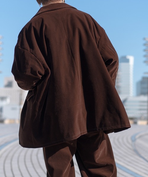 kutir（クティール）の「ベッチンルーズジャケット【セットアップ着用 