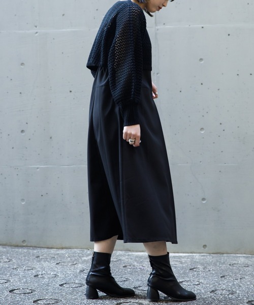 AS KNOW AS PINKY（アズノゥアズピンキー）の「ミドリフメッシュなプルオーバー（ニット/セーター・レディース・ブラック/ベージュ/オフホワイト/ブルー・FREE）」の14枚目の写真