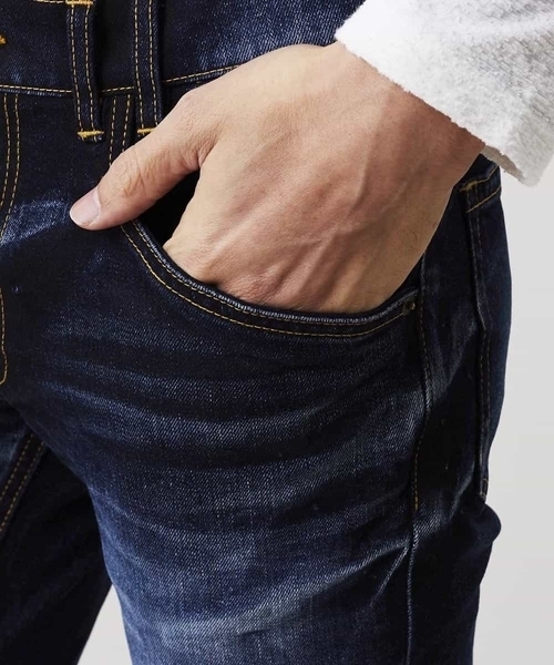 MICHEL KLEIN HOMME   （ミッシェルクランオム）の「デニム（ブルーオーシャンデニム）（その他パンツ・メンズ・ネイビー・50/48/46/44）」の2枚目の写真