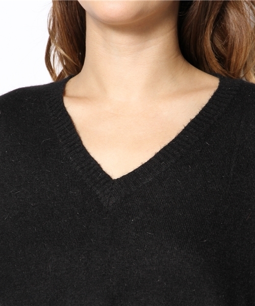 WHO'S WHO gallery（フーズフーギャラリー）の「【期間限定セール】【THE BIG SERIES】Angora V ネック（ニット/セーター・レディース・ピンク/パープル/チャコールグレー/ブラック・FREE）」の8枚目の写真