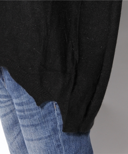 WHO'S WHO gallery（フーズフーギャラリー）の「【期間限定セール】【THE BIG SERIES】Angora V ネック（ニット/セーター・レディース・ピンク/パープル/チャコールグレー/ブラック・FREE）」の10枚目の写真