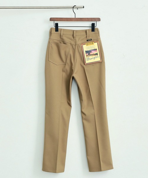 Wrangler(ラングラー)の「WRANGLER/ラングラー ランチャー 消えないセンタープレスカラースラックス フレアドレスパンツ ON/OFF対応 速乾梅雨にも◎(スラックス・レディース・ベージュ/ブラウン/グレー/オフホワイト/ピンク/グリーン/ブラック/ネイビー/ブルーグリーン/ブラウン系その他/ボルドー/ベージュ系その他/イエロー/パープル/ブラック系その他/ホワイト系その他/グレー系その他/ブルー系その他/ブラウン系その他2・SMALL/MEDIUM/X-SMALL)」の10枚目の写真