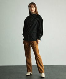 WRANGLER/ラングラー ランチャー 消えないセンタープレスカラースラックス フレアドレスパンツ ON/OFF対応 速乾梅雨にも◎