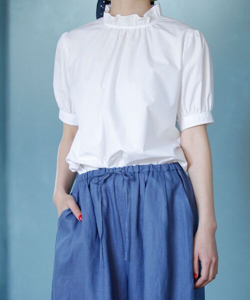 LA MARINE FRANCAISE（マリン フランセーズ）の「Like Parisienne（シャツ/ブラウス・レディース・ホワイト/ブラック/ブルー・F）」の16枚目の写真