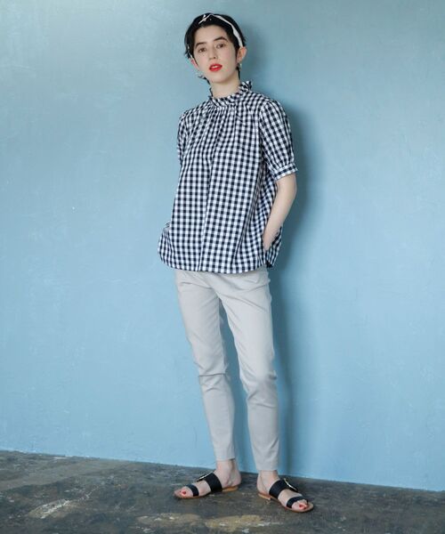 LA MARINE FRANCAISE（マリン フランセーズ）の「Like Parisienne（シャツ/ブラウス・レディース・ホワイト/ブラック/ブルー・F）」の18枚目の写真