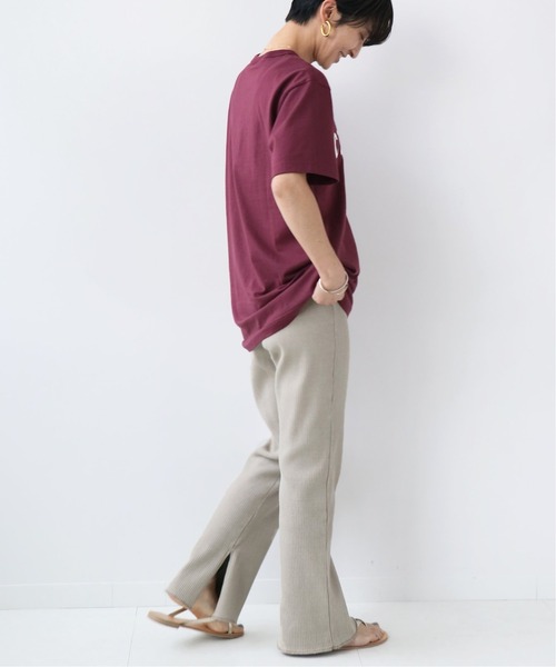 Champion（チャンピオン）の「【CHAMPION/チャンピオン】20s/1 USA Cotton Jersey：Tシャツ◆（Tシャツ/カットソー・レディース・ネイビー/ワイン・LARGE）」の4枚目の写真