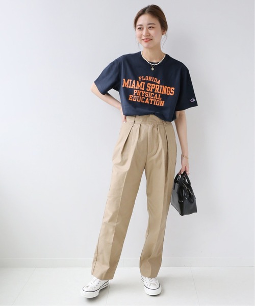 Champion（チャンピオン）の「【CHAMPION/チャンピオン】20s/1 USA Cotton Jersey：Tシャツ◆（Tシャツ/カットソー・レディース・ネイビー/ワイン・LARGE）」の18枚目の写真