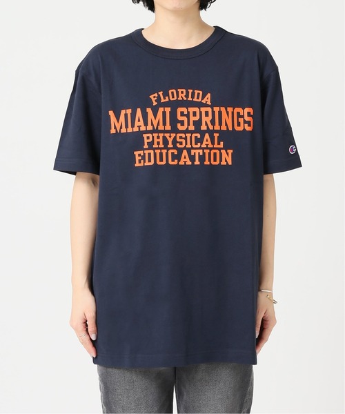 Champion（チャンピオン）の「【CHAMPION/チャンピオン】20s/1 USA Cotton Jersey：Tシャツ◆（Tシャツ/カットソー・レディース・ネイビー/ワイン・LARGE）」の8枚目の写真