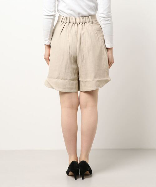 Factor=（ファクターイコール）の「脇スリットリネンハーフパンツ（その他パンツ・レディース・ベージュ/ブルー/ブラック・FREE）」の13枚目の写真