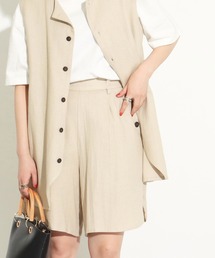 Factor= | 脇スリットリネンハーフパンツ(その他パンツ)