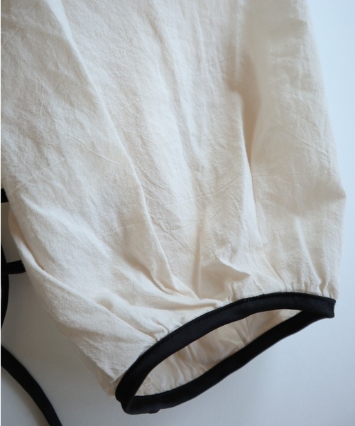 slowmelly（スローメリー）の「パイピングティアードワンピース（ワンピース・レディース・チャコールグレー/ブラウン/ライトベージュ・FREE）」の18枚目の写真