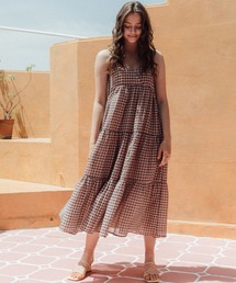 Cheek | ギンガムチェックティアードキャミワンピース(ワンピース)