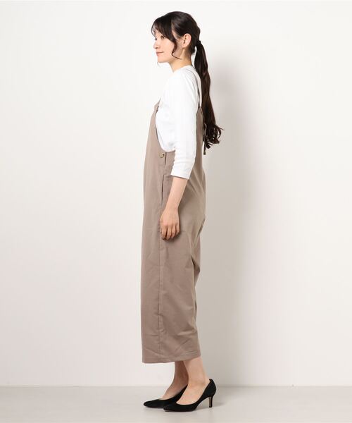 Te chichi（テチチ）の「リネンライクコンビネゾン（その他パンツ・レディース・ベージュ/ブラック/モカ・ﾌﾘ-）」の5枚目の写真