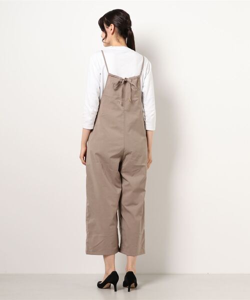 Te chichi（テチチ）の「リネンライクコンビネゾン（その他パンツ・レディース・ベージュ/ブラック/モカ・ﾌﾘ-）」の4枚目の写真