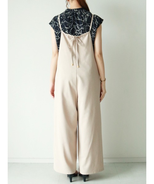 Te chichi（テチチ）の「リネンライクコンビネゾン（その他パンツ・レディース・ベージュ/ブラック/モカ・ﾌﾘ-）」の7枚目の写真