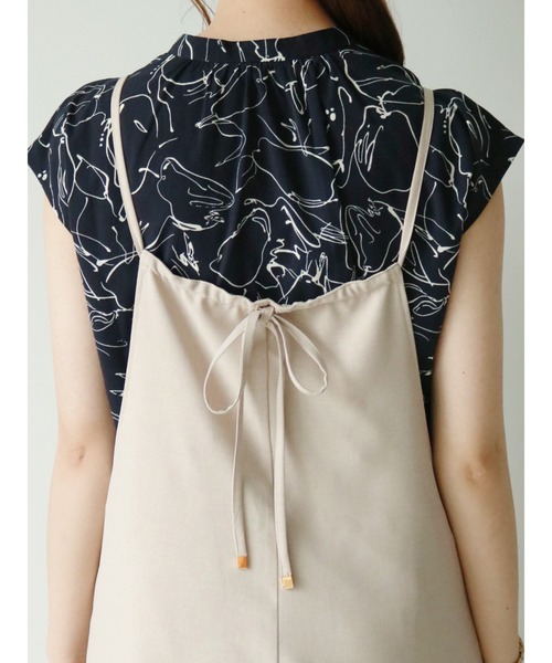 Te chichi（テチチ）の「リネンライクコンビネゾン（その他パンツ・レディース・ベージュ/ブラック/モカ・ﾌﾘ-）」の8枚目の写真