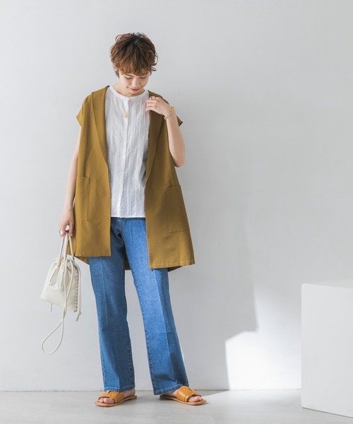 URBAN RESEARCH（アーバンリサーチ）の「前後2WAYフレンチスリーブレースブラウス（シャツ/ブラウス・レディース・ブラック/オフホワイト・FREE）」の22枚目の写真