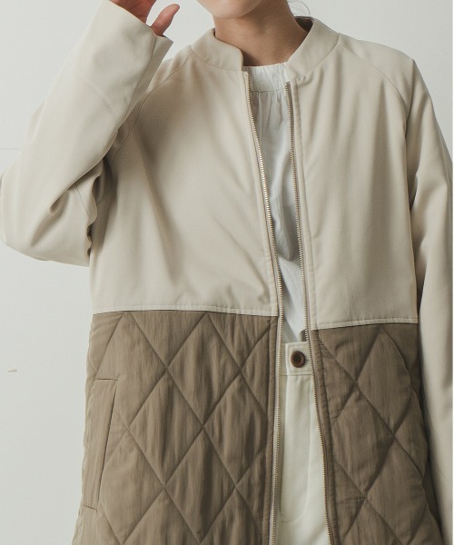 Kelen(ケレン)の「「KELEN / ケレン」キルティング切り替えAラインコート"Majulo"(その他アウター・レディース・ブラック/ベージュ系その他・S/M)」の8枚目の写真