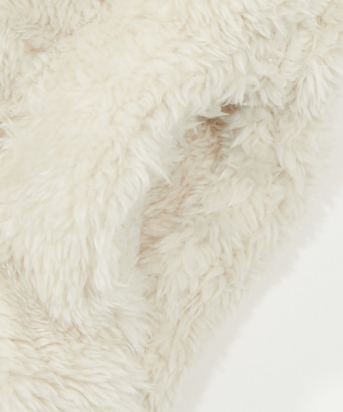 devirock（デビロック）の「洗える ボタン開き ボアジャケット（ブルゾン・キッズ・ベージュ/チャコール/オフホワイト/モカ・130cm/120cm/140cm/80ｃｍ/90cm/160cm/100cm/150cm/110cm）」の11枚目の写真