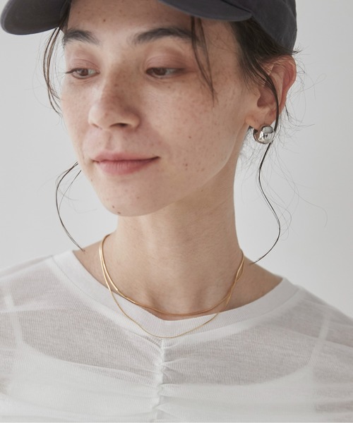 ANGIE（アンジー）の「2連レイヤードネックレス（ネックレス・レディース・その他1/その他2/その他3/その他4/その他7/その他5/その他6・FREE）」の4枚目の写真