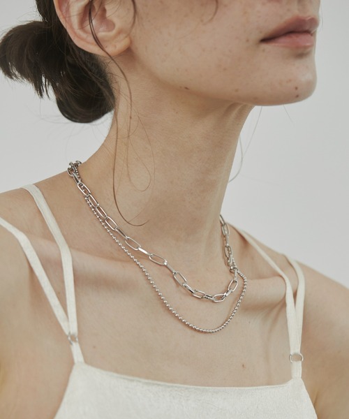ANGIE（アンジー）の「2連レイヤードネックレス（ネックレス・レディース・その他1/その他2/その他3/その他4/その他7/その他5/その他6・FREE）」の5枚目の写真