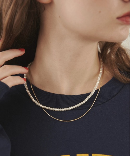 ANGIE（アンジー）の「2連レイヤードネックレス（ネックレス・レディース・その他1/その他2/その他3/その他4/その他7/その他5/その他6・FREE）」の7枚目の写真