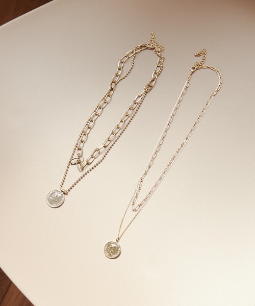 ANGIE（アンジー）の「2連レイヤードネックレス（ネックレス・レディース・その他1/その他2/その他3/その他4/その他7/その他5/その他6・FREE）」の13枚目の写真