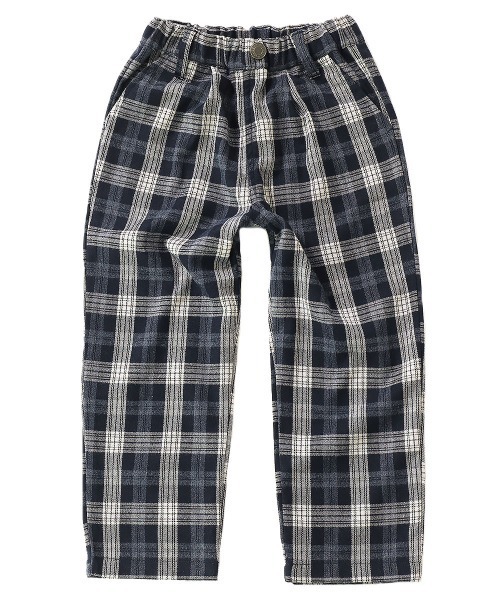devirock（デビロック）の「チェックワイドパンツ（その他パンツ・キッズ・ネイビー/グレー系その他/チャコール・150cm/160cm/130cm/140cm/120cm/110cm/100cm）」の9枚目の写真
