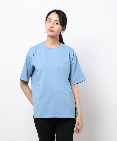 KOBE LETTUCE(コウベレタス)の「シルケットフレアTシャツ(Tシャツ/カットソー・レディース・ブルー/イエロー系その他/ブラック/オフホワイト/ライトカーキ・FREE)」の10枚目の写真