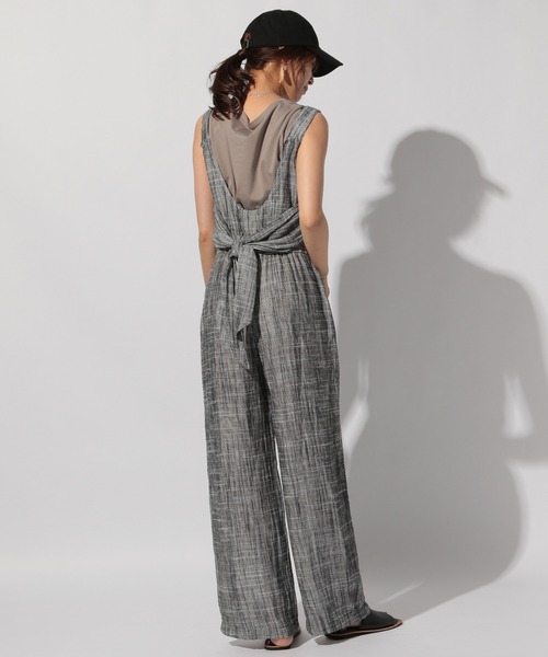 BAYFLOW(ベイフロー)の「MIEコラボ/オールインワン(サロペット/オーバーオール・レディース・グレー/ブルー・SMALL/MEDIUM)」の11枚目の写真