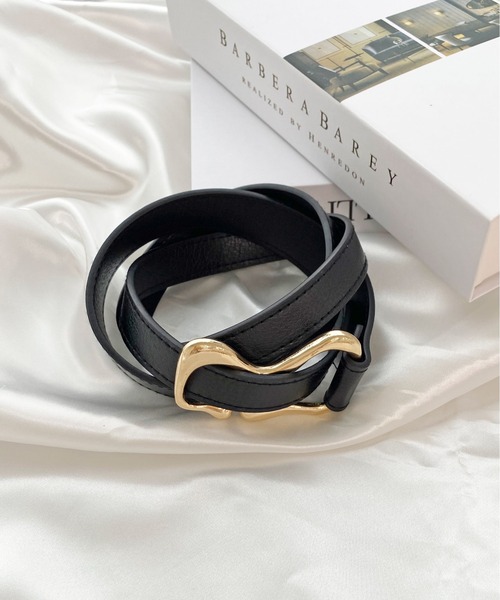 PairPair(ペアペア)の「ヘンケイバックルベルト(ベルト・レディース・ブラック・FREE)」の3枚目の写真