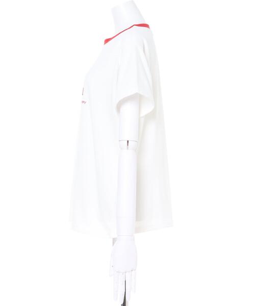 INGNI(イング)の「リンガー/ロゴTシャツ(Tシャツ/カットソー・レディース・ホワイト×レッド/ホワイト×グリーン/ホワイト×ブラック・M)」の5枚目の写真