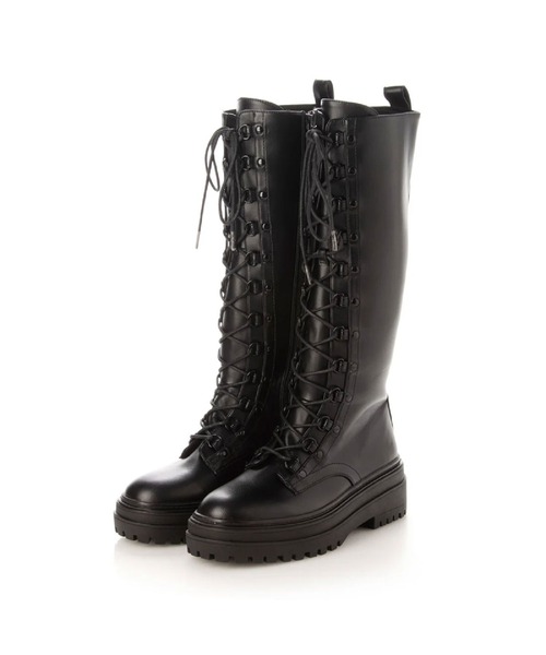 Lucida（ルシーダ）の「【Monoceros/モノケロース】レースアップ厚底ロングブーツ（ブーツ・レディース・ブラック/その他・38/39/35/36/37）」の14枚目の写真