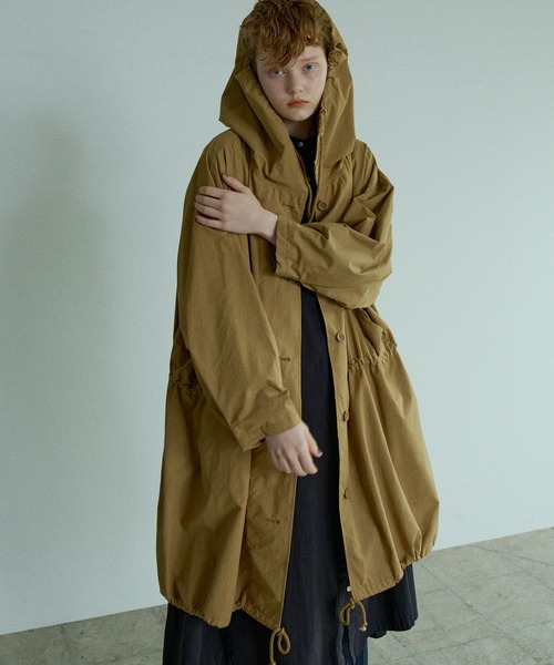 PUAL CE CIN（ピュアルセシン）の「【WEB限定カラーあり/Du noir】モッズコート（モッズコート・レディース・ネイビー/ブラウン/オフホワイト/カーキ・FREE）」の2枚目の写真