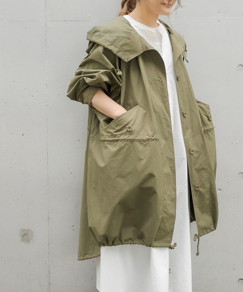 PUAL CE CIN（ピュアルセシン）の「【WEB限定カラーあり/Du noir】モッズコート（モッズコート・レディース・ネイビー/ブラウン/オフホワイト/カーキ・FREE）」の3枚目の写真