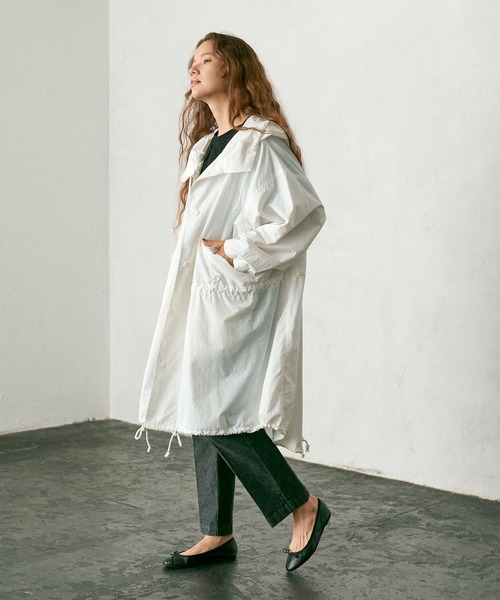 PUAL CE CIN（ピュアルセシン）の「【WEB限定カラーあり/Du noir】モッズコート（モッズコート・レディース・ネイビー/ブラウン/オフホワイト/カーキ・FREE）」の16枚目の写真