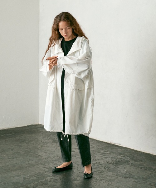 PUAL CE CIN（ピュアルセシン）の「【WEB限定カラーあり/Du noir】モッズコート（モッズコート・レディース・ネイビー/ブラウン/オフホワイト/カーキ・FREE）」の10枚目の写真