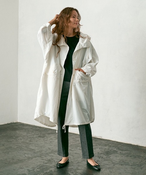 PUAL CE CIN（ピュアルセシン）の「【WEB限定カラーあり/Du noir】モッズコート（モッズコート・レディース・ネイビー/ブラウン/オフホワイト/カーキ・FREE）」の22枚目の写真