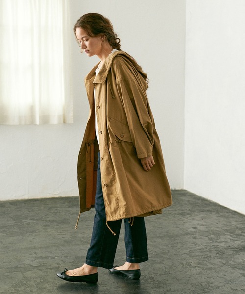 PUAL CE CIN（ピュアルセシン）の「【WEB限定カラーあり/Du noir】モッズコート（モッズコート・レディース・ネイビー/ブラウン/オフホワイト/カーキ・FREE）」の15枚目の写真