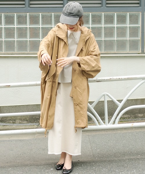 PUAL CE CIN（ピュアルセシン）の「【WEB限定カラーあり/Du noir】モッズコート（モッズコート・レディース・ネイビー/ブラウン/オフホワイト/カーキ・FREE）」の21枚目の写真