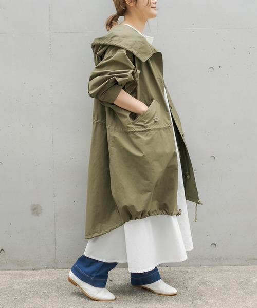 PUAL CE CIN（ピュアルセシン）の「【WEB限定カラーあり/Du noir】モッズコート（モッズコート・レディース・ネイビー/ブラウン/オフホワイト/カーキ・FREE）」の12枚目の写真