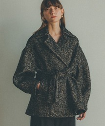 【CLANE(クラネ)】MIX LOOP TWEED BOX COAT