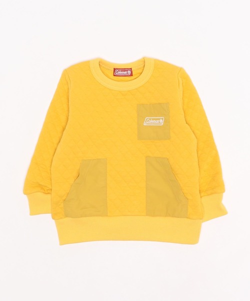 COLEMAN（コールマン）の「《Coleman》　ポケット付きキルトトレーナー（スウェット・キッズ・ブラック/マスタード・110/130/100/120/140/150）」の5枚目の写真