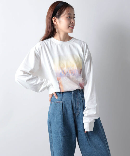 fredy emue（フレディエミュ）の「The best view ロンT（Tシャツ/カットソー・レディース・ホワイト系その他4/ブルー系その他3/レッド系その他3・38）」の15枚目の写真